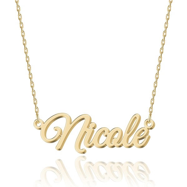 UMAGICBOX Personalised Name Necklace | 14 Fonts to Choose From