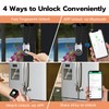 Fingerprint Cable Lock, eLinkSmart Fridge Locks with Bluetooth APP Control,