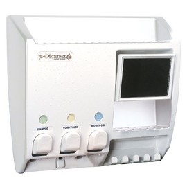 Better Living Products Ulti-Mate Shower 3 Chamber Dispenser, White