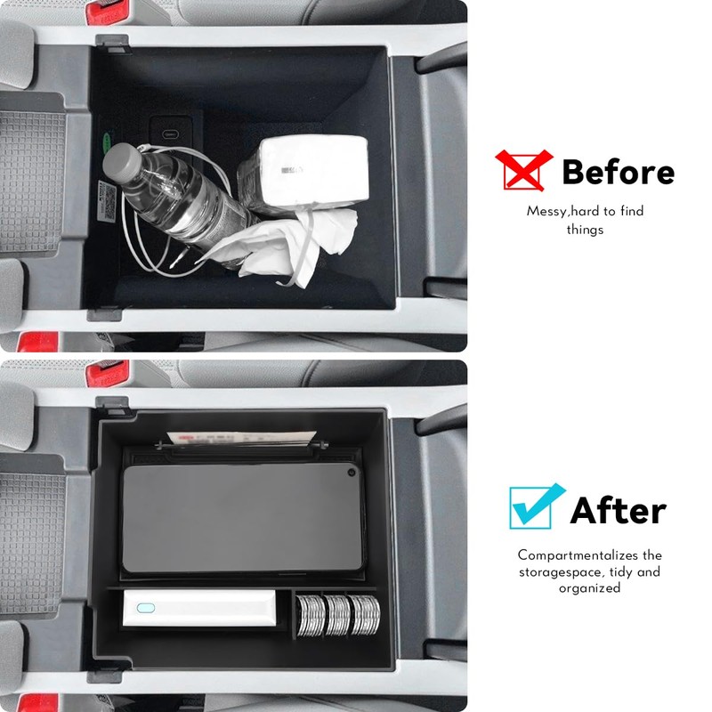MARCHFA Center Console Organizer Tray Compatible for 2023 2024 Hyundai