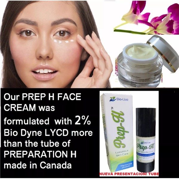 1 Canadian Preparation H Live Formula Face PrepH Yeast Derived