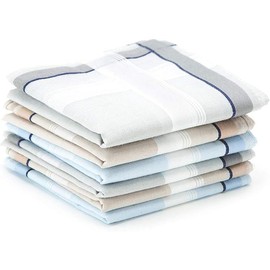 100% Cotton Men's Handkerchief 6 Piece Gift Set - Color: Color 11