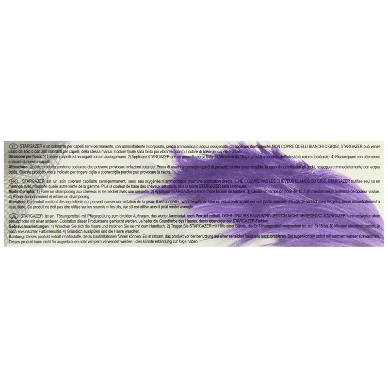 StarGazer Semi Permanent Hair Color - PURPLE - Amonia Free