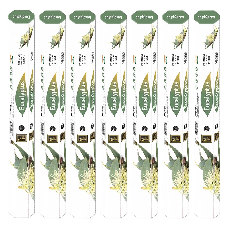 ZED BLACK Premium Eucalyptus Natural Incense Sticks - 20 Sticks