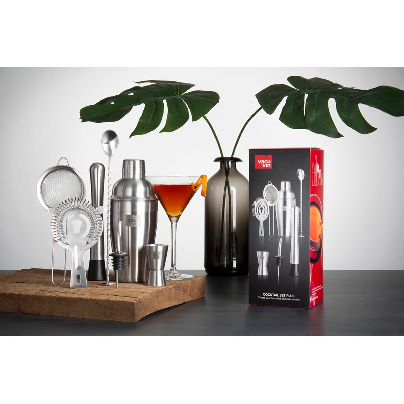 Vacu Vin Cocktail Set Plus - 7 Essential Tools for