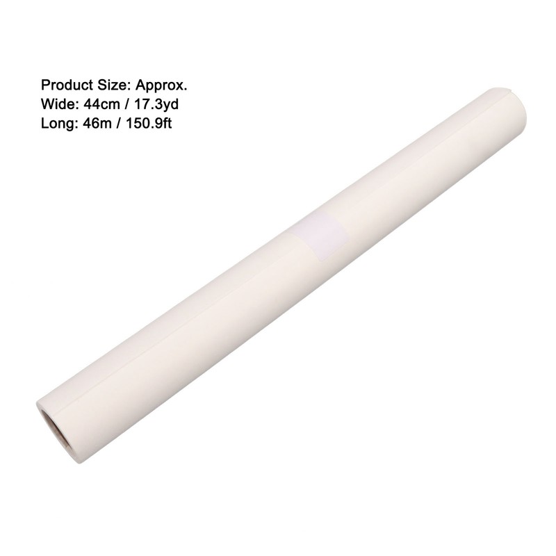 18in 44cm Wide Tracing Paper Roll White High Transparency Clear