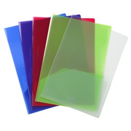 Exacompta 3960E Pack of 10 Double Presentation Subfolders - A4-A3 - Multi-Coloured