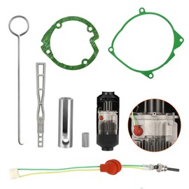 GEARLEADER Glow Plug Repair Kit, 12V 24V 5KW 8KW Parking Diesel Heater Glow Ignition Plug Kit with Filter, Car Ceramic Heater Repair Parts Fit, Diesel Heater Accessories