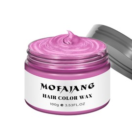 Temporary Pink Hair Color Wax, Washable Temporary Hair Dye for Kids Adults