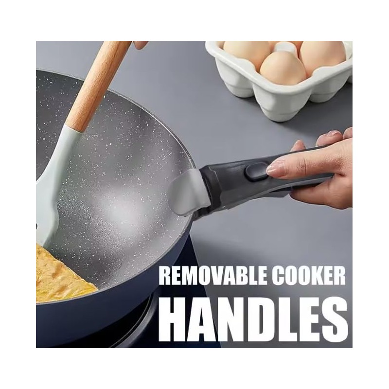 ABE Pot Handle Skillet Handle, Removable, Heat Resistant, For Frying