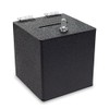 Source One BLACK Cube Donation Box with Cam Lock Suggestion
