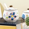 Mosuji Porcelain Sugar Bowls with Lids and Spoons,Ceramic Spice Jars