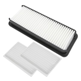 Anxingo Air Filter Kit Replacement for Kubota Tractor SVL75-2C SVL75C SVL90-2C, Replaces T1855-71600, 6A671-75090, 014520-0804