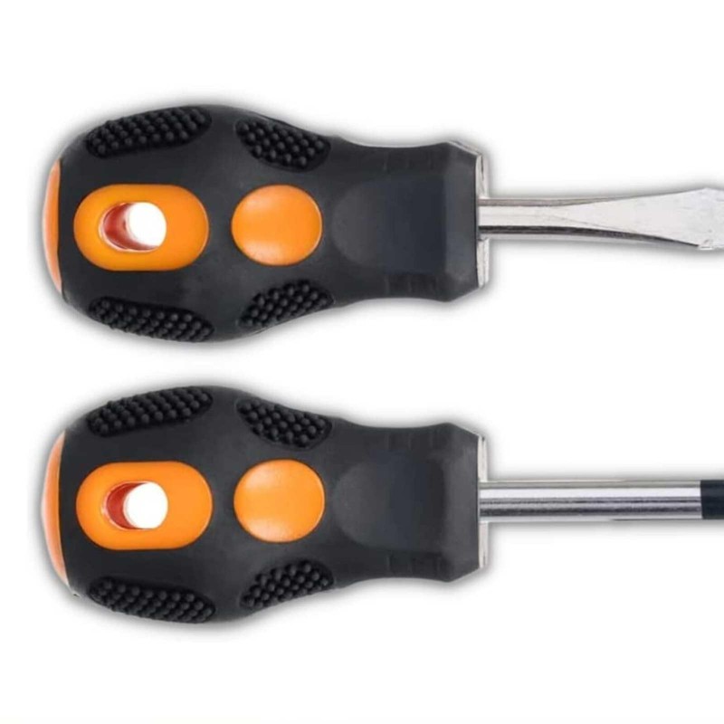 Set of 2 Handy Short Compact Screwdriver Set - Ideal