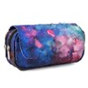 yumcute Pencil Case Large Capacity Pen Bag with Zipper Double-Layer