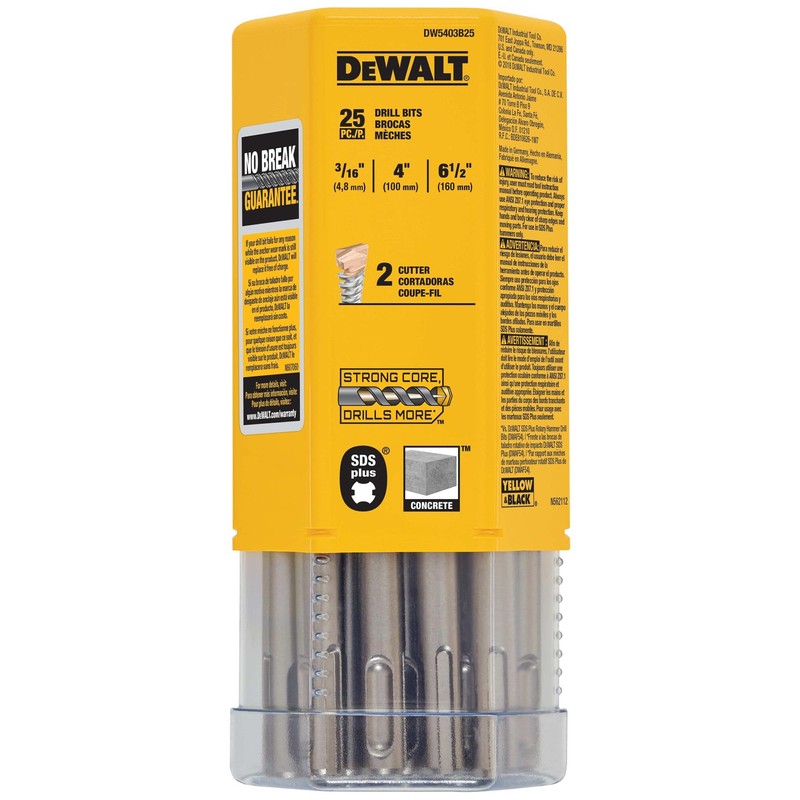 DeWalt DW5403B25 DeWalt 3/16" x 4-1/2" x 6-1/2" Rock Carbide™