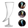 Creative Glass Horn-Shaped Goblet Glasses for Cocktails, Set of 2,