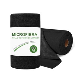50Piezas, Rollo de Toallas de Microfibra,Trapos de Cocina,Paños de Limpieza | 25x25 cm, Reutilizable, Sin Pelusas, Ultra Absorbentes, Toallas Desprend