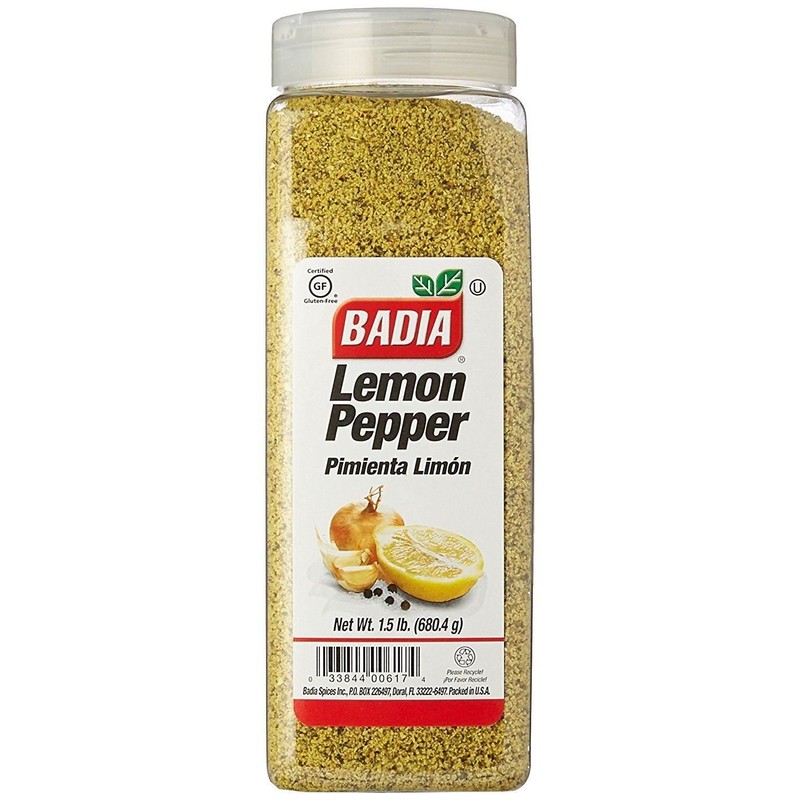 Badia Lemon Pepper 680.4g (1.5lbs) - Pack of 2