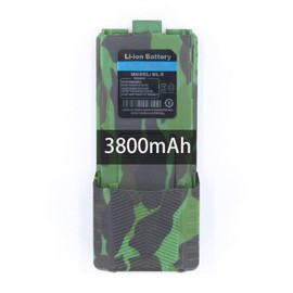 BAOFENG BF-F8HP Battery BL-5 Extended 3800mAh Large Capacity Li-ion for GMRS Ham Radio UV-5R Series (Camo)