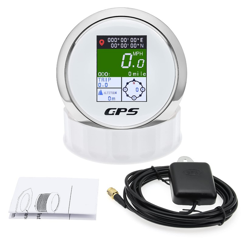MAIMEIMI GPS Speedometer 85mm 3-3/8" Digital Boat GPS Speedometer Gauge