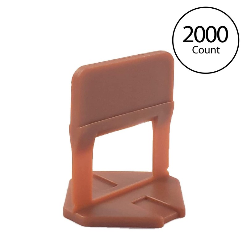 FROSCH Tile Leveling System - 1/32" (1mm) Clips, 2000-Pack