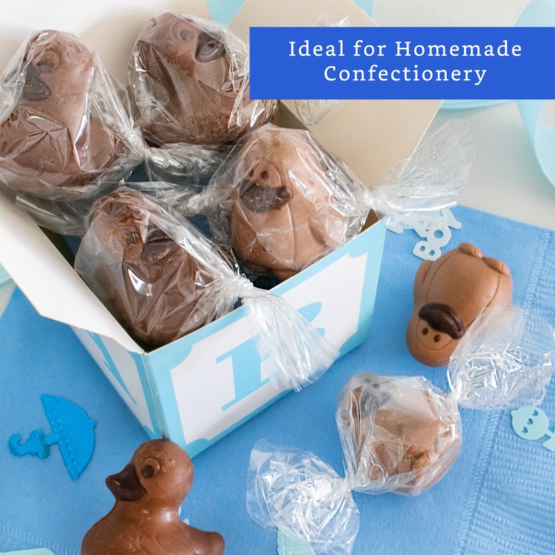 Clear Candy Wrappers for Caramels (600 Pcs 3.5 x 5