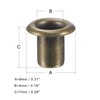 sourcing map Grommets Eyelets with Washers Kit, 8 x 4