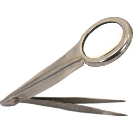 FindingKing 6X Loupe Jewelers Magnifying Glass Tweezers Beading Tool