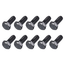 METALLIXITY Hex Head Bolts (5/16-18 x 3/4") 10Pcs, 304 Stainless Steel 18-8, Fully Threaded, External Hex Drive, Hex Head Screw Bolt, Black Oxide