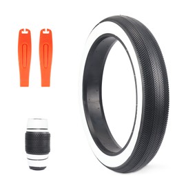 BALINGE E Bike 26x4.0 Fat tire 26 x 4 Fat tire 26x4 Bike tire 1 Pack Heavy Duty High-Performance Wear-Resistant E-Bike Mountain Snow Bike Tire ，Fat Bike Tires，White Wall，1 Tire