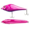 FISHN JERKYone Jerkbait - Weight: 73g - Length: 15 cm, Wobbler, Pike Wobbler, Artificial Bait with Mustad Hook, Fishing Lure for Fishing Predatory Fish such as Pike, Perch, Trout, Perch (Pink Lady)