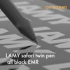 Lamy Safari Twin Pen All Black EMR - Pc/El