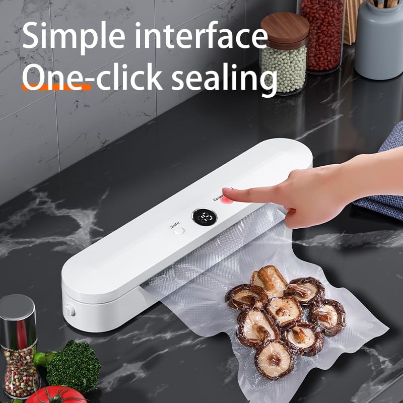Digital Timer Vacuum Sealer for Food - Automatic Sealer Machine
