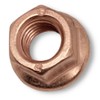 Copper Nut M10 Manifold Turbocharger Exhaust Holder Self-Locking SW14 CU