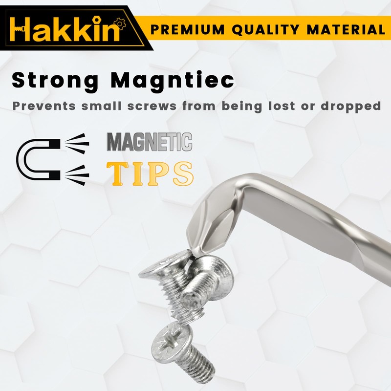 Hakkin 2PCS Offset Screwdriver Set S2 Steel Z-Type Double Head