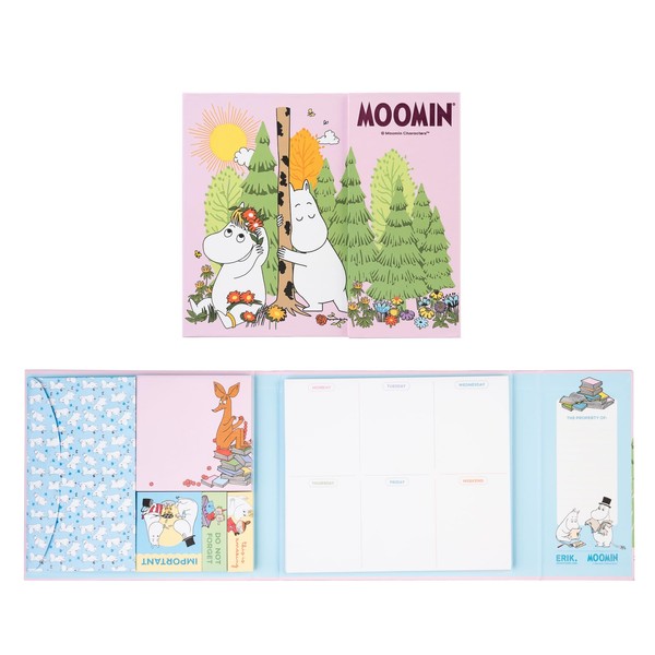 Grupo Erik Weekly Planner & Sticky Notes Set - Moomins