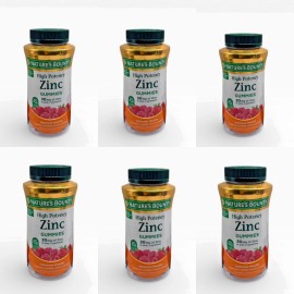 Nature’s Bounty Nature's Bounty High Potency Zinc Immune Health Gummies 120 Ct Lot of 6 02/26
