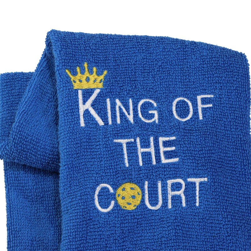 Embroidered Pickleball Towel Gift King/Queen of The Court Pickleball Towel