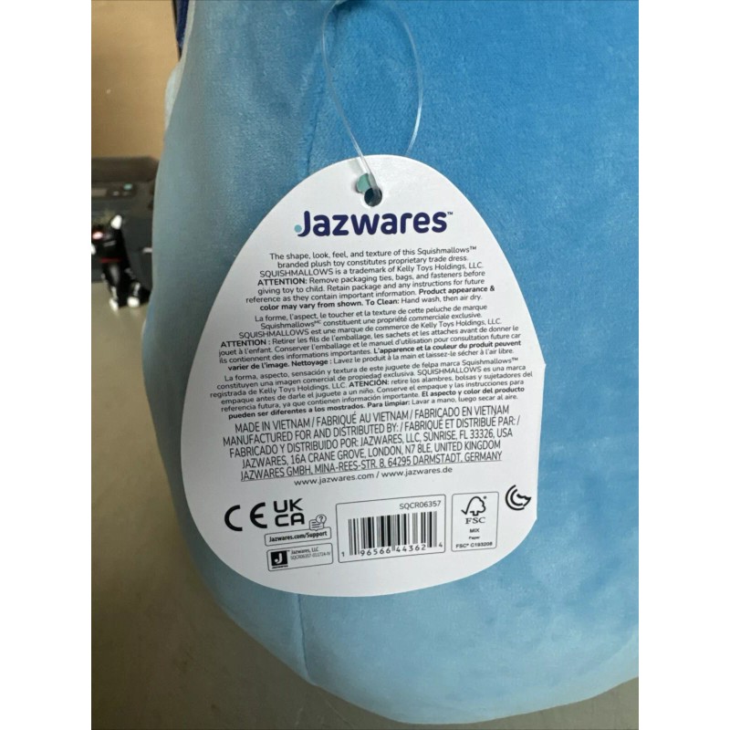 Squishmallows NWT - Squishmallows ROLF 14" Blue Lemur Plush