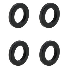 ZZHXSM 4PCS Knurled Microphone Stand Nut 25MM/1Inch Aluminium Microphone Screw Double Locking Nut Suitable for Photography and Recording and Video Production