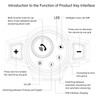 Motorcycle Helmet Bluetooth Headset Waterproof Bluetooth 5.0 Motorcycle Intercom Riding
