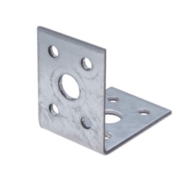 Corner Brace Holder, 90 Angle, Robust Galvanised Steel Connectors, 90 x 90 x 40 x 3 mm, Galvanised for Wooden Cabinets, Furniture Strut, Shelf Support (Pack of 5)