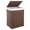 OIAHOMY Laundry Hamper with Lid, 23.8 Gal (90L) Wicker Hamper