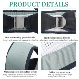 Ergonomic Baby Sling Side Carrier Versatile Hip Seat Holder for Babies Supportive Fit Belt Suitable for Children from 0-36 Months Maximum Weight 20 kg