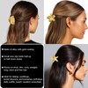 7Pcs Small Gold Hair Claw Clips for Women Metal Hair