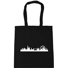 Hippowarehouse London Skyline Tote Shopping Gym Beach Bag 42cm x38cm, 10 litres