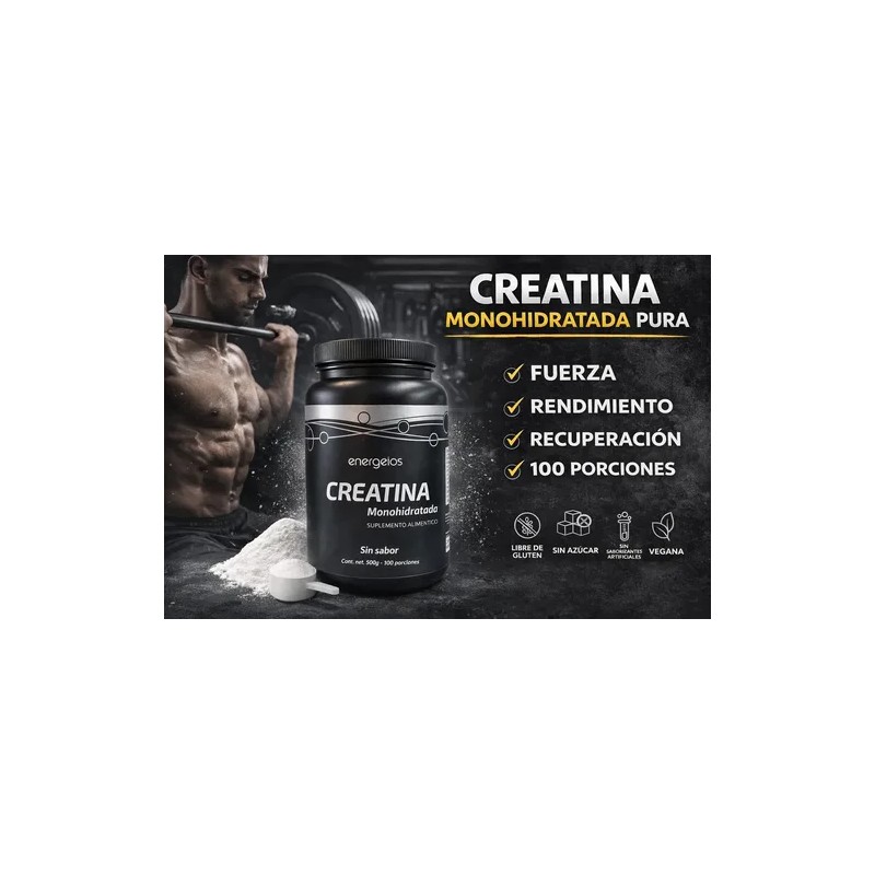 Magnesio Citrato 60 Caps Y Monohidrato De Creatina 500 Mg