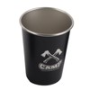4pcs Camping Cups Black 350ml Outdoor Camping Portable Stainless Steel