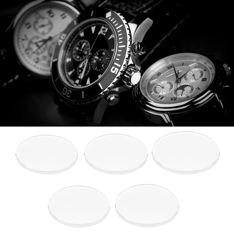 5Pcs Watch Glass 20mm-22mm Sapphire Double Domed Watch Glass Lens